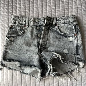 Black Denim Zara Shorts